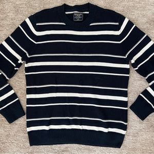Abercrombie & Fitch Mens Striped Crew Sweater Size M